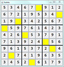 sudoku game in java with source code