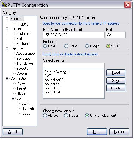 Putty Login