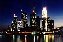 City Skyline seen from Marina Bay
