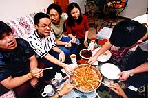 Our very own BIG TOSS UP of Yu-sheng