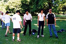 Mr Nah trying his hand at the diabolo
