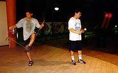 Flogging their diabolos