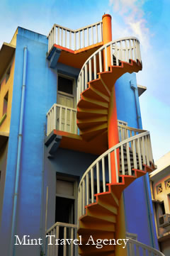 colorful staircase