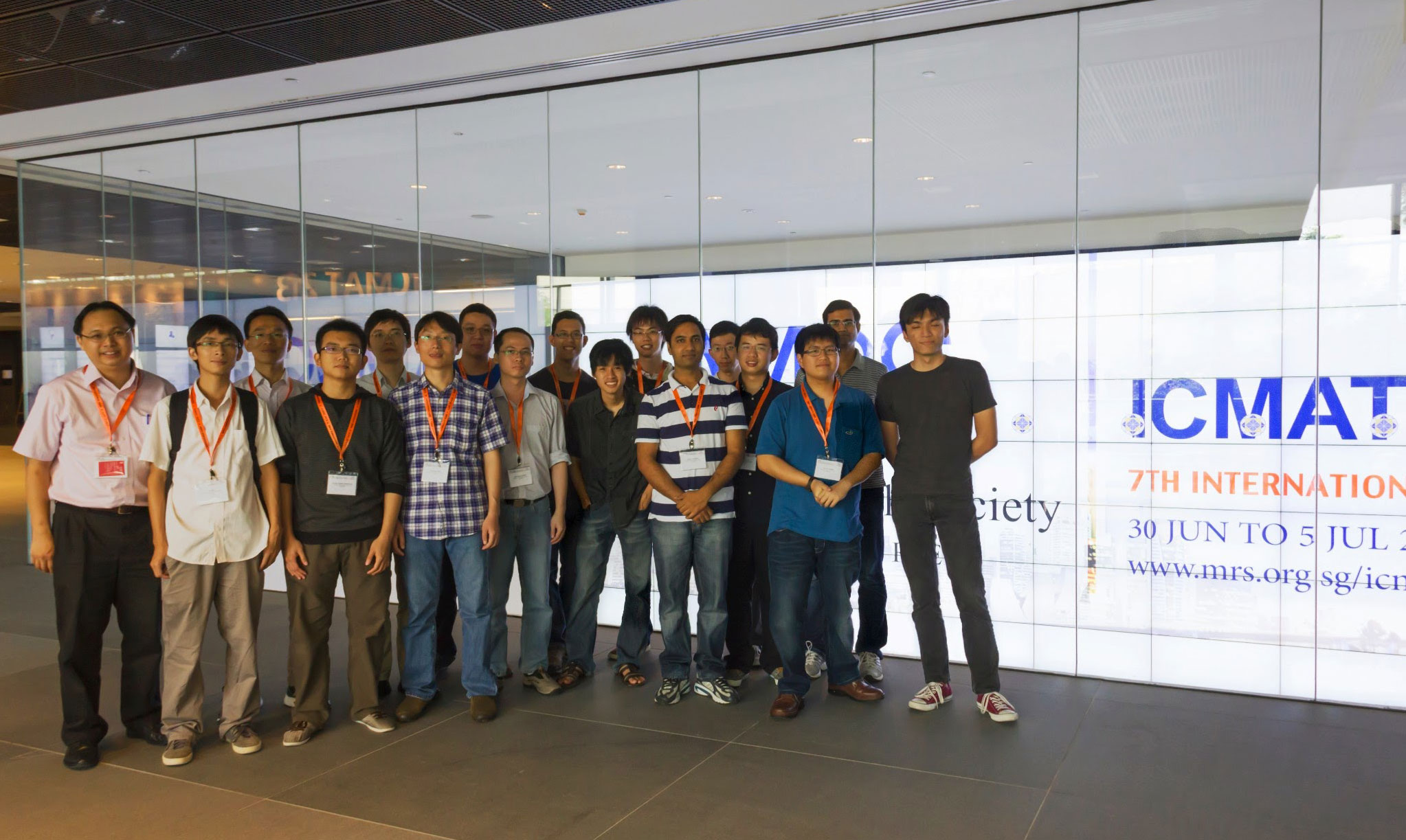 Photo of research group members taken in July 2013
